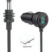 Portable Power Cable Cigarette Lighter Adapter For Starlink Mini IP68 Waterproof