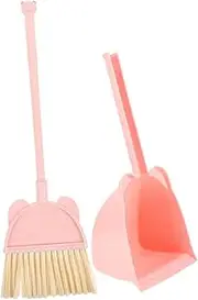 SUPVOX 1 Set Broom and Dustpan Set Compact and Portable Mini Cleaning Tools for Encouraging Active Play and Motor Skill Development Sturdy Construction for Fun