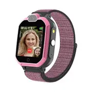 4G Kids Smartwatch with GPS Tracker and SIM Card Pink Phone Watch for Boys and Girls Ages 4-12