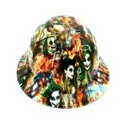 Bad Ass Vented Wide Brim Hard Hat Hydro Dipped in Joker Girl