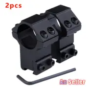 2pcs Tatical Rail Profile Dovetail Scope Mount Ring 1''Inch/25.4mm Medium 11mm