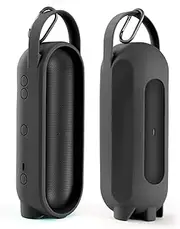 Silicone Speaker Cover for Beats Pill Portable Bluetooth Speaker Storage Bag Speaker Holder Travel Bag (Black)