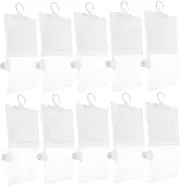 MUCKLILY 10 pcs Home and Boat Moisture Absorbers Hanging Dehumidifier Bags for Wardrobe and Dorm Use Efficient Drying Technology Against Dampness