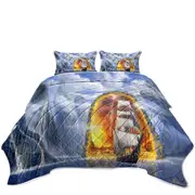 Fiction Art Ship Fjord Portal Coverlet