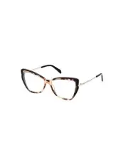 Emilio Pucci EP5199 55056 Cat Eye Eyeglasses Women Brown Frames