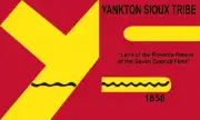 Flag of the Yankton Sioux Tribe 3" Decal