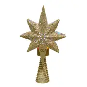 13.75" Gold Glitter Polaris Star Projector Treetop AD1055