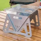 Outdoor Grill with Griddle Portable Stainless Steel Folding Bbq