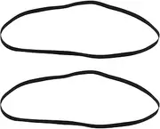 Create idea 2pcs Black Rubber Record Belt for Gramophone Turntables Player Belt Turntable Belt Phonograph Replacement Belt 190mm Folded Length 5mm Width