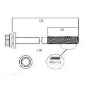 Permaseal Cylinder Head Bolt Set - HBS097