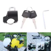 Motorcycle Universal Helmet Lock Handlebar 22-26mm Anti-theft Security Motor_UU