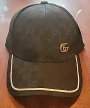 Gucci GG Black Baseball Cap Hat, NEW WITH TAGS!!
