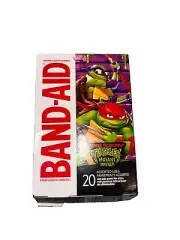 Band-Aid Brand Bandages for Kids, Nickelodeon TMNT, Assorted, 20 Ct