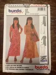 Burda 2632 UNCUT Sewing Pattern, Girls' Dress, Size 10-16 Juniors