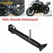Black Left Side Stand Support Kickstand For 08-12 Kawasaki Ninja 250R EX250 08+