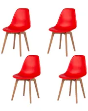 Lagoon Toppy Set of 4 Heron Dining Chairs