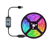 Bluetooth 5M RGB LED Strip Lights 5050 5V USB Color Changing TV PC Back Light