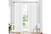 Geneva Striped Wave Sheer Pleated Curtains Pair 213cm or 250cm Drop