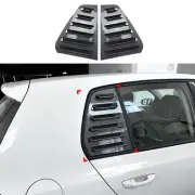 For Volkswagen Golf 6 MK6 2008-12 Rear Side Window Louver Shutter Cover Kit 2PCS (for: Volkswagen)