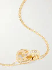 [Gucci] Gucci - Blondie Gold-tone Crystal Necklace - One size One size Gold