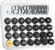 [Benkaim] Calculators, Desk Calculator,Basic Standard Calculator,12 Digit Large LCD Display Big Button Calculator for School, Home & Business Use(Black)