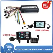 48V 52V 60V 72V E-Bike Controller 1500W-3000W 3-Mode Sine Wave LCD Display Kits