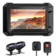 Motorcycle DVR Dual Lens Dash Cam GPS Recorder Front Rear Camera WiFi G-Sensor