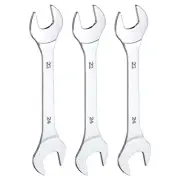 3pcs Double Open End Thin Wrench 22×24mm Metric U-Shaped Spanner