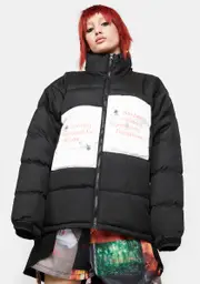 [W.I.A] Content Removed Oversize Quilted Jacket