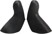 Road Bike Bicycle Handle Cover Left Right Shift Lever for 22 Speed Red Silicone 1 Pair Black