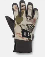 Under Armour UA WINDSTOPPER® Storm Mid Season Camo Gloves Men's Size Small