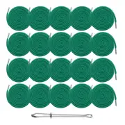 20pcs Drawstring Cords 51" Replacement Drawstring with Threader, Bright Green