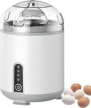 LeoLeozz Electric Egg Scrambler - Electric Portable Egg Homogenizer 2 Gears - Yolk White Mixer, Kitchen Gadgets Egg Spinner, Quiet for Egg Sandwiches (White)