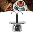2 Cup 100ML Moka Pot Double Head Stainless Steel Mocha Coffee Pot