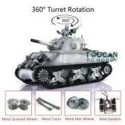 1/16 Henglong Upgraded 7.0 RC M4A3 Sherman RTR Tank 3898 W/ 360° Turret Snow