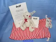 Steiff Felt Teddy Bear Keyring White - Limited Edition - Brand New EAN 036231
