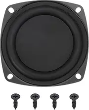 uxcell 1 Pcs Passive Radiator 3 Inch Woofer Vibrating Membrane, Rubber Vibration Diaphragm Plate Subwoofer for Bass Speaker Replacement, DIY(with 4pcs Screw)