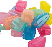 5Pcs Travel Toothbrush Head Covers,Convenient and Compact PP Reusable Plastic Case Random Color Beautiful Design