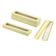Pen Gift Box 4pcs Empty Pen Case Cardboard Case with Clear Window, White