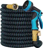 Garden Water Hose 100FT, Expandable Garden Deluxe Hose Heavy Duty Flexible New