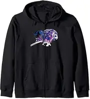 [DC Comics] Batman and Catwoman Motorcycles Zip Hoodie