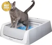 ScoopFree Automatic Self-Cleaning Cat Litter Box,Purple/Taupe,2nd Gen,Disposable
