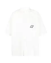 Ambush Oversized Logo Patch Shirt White