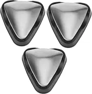 STOBAZA 3pcs Stainless Steel Bar Soap Hand Soap Odor Remover Metal Triangle Shape Random Style