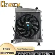 3Row Aluminum Radiator+FAN for 1967-1991 AUSTIN ROVER MINI cooper MORRIS MODELS