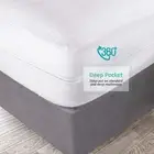 Premium Zippered Waterproof Mattress Encasement Bed Bug Proof Protector 15" Deep
