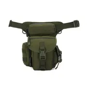Canvas Waterproof Tactical Bag Waist Pack Leg Bag Camping Hiking Hunting Belt Bag ARMY GREEN COLOR