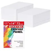 Canvas Boards for Painting 72 Pack 11x14 Inch Painting Canvas Panels, 100% Co...
