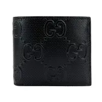 在飛比找Yahoo奇摩購物中心優惠-Gucci Embossed GG Logo八卡對開短夾(6