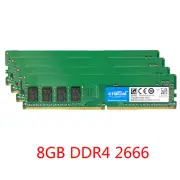 32GB 16GB 8GB 4GB DDR4 2666MHz PC4-21300 1.2V Desktop Memory RAM For Crucial LOT